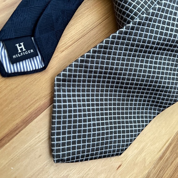Men’s Tommy Hilfiger Tie - Blue, Black color - Wide - Picture 2 of 3